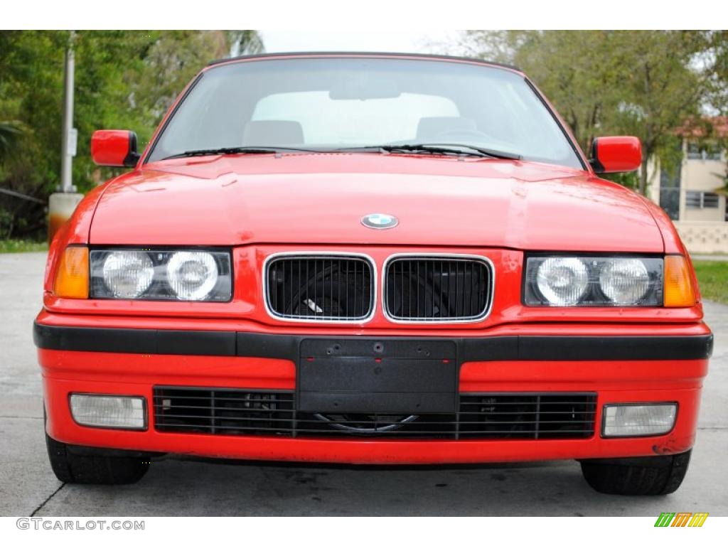 Bright Red 1996 BMW 3 Series 328i Convertible Exterior Photo #27005727