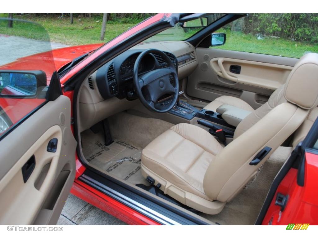 Beige Interior 1996 BMW 3 Series 328i Convertible Photo #27005979