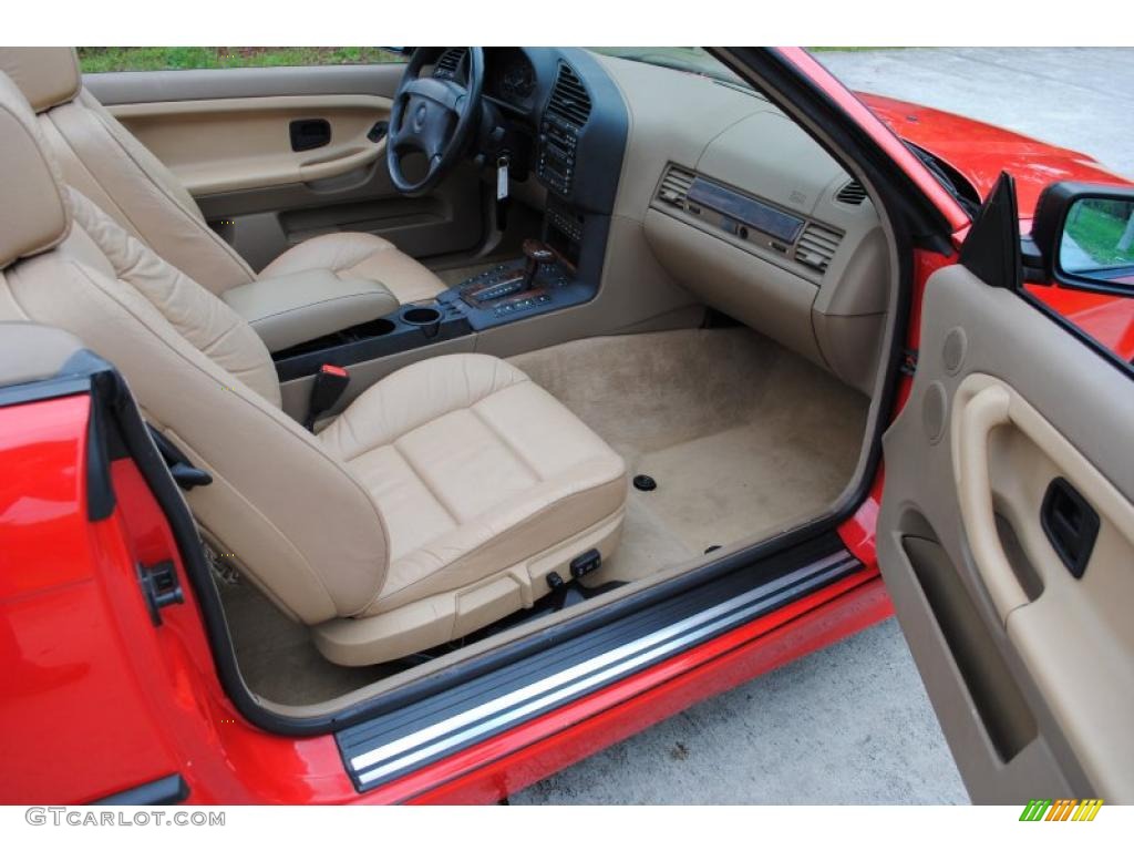 Beige Interior 1996 BMW 3 Series 328i Convertible Photo #27005999