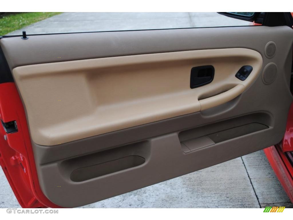 1996 BMW 3 Series 328i Convertible Beige Door Panel Photo #27006023