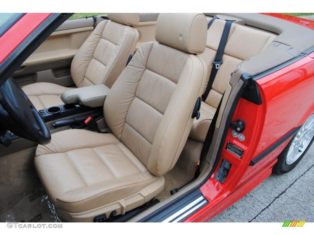 Beige Interior 1996 BMW 3 Series 328i Convertible Photo #27006095