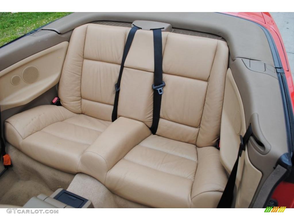 1996 BMW 3 Series 328i Convertible Rear Seat Photo #27006307