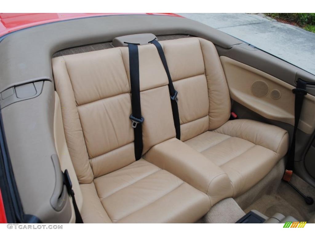 1996 BMW 3 Series 328i Convertible Rear Seat Photo #27006335