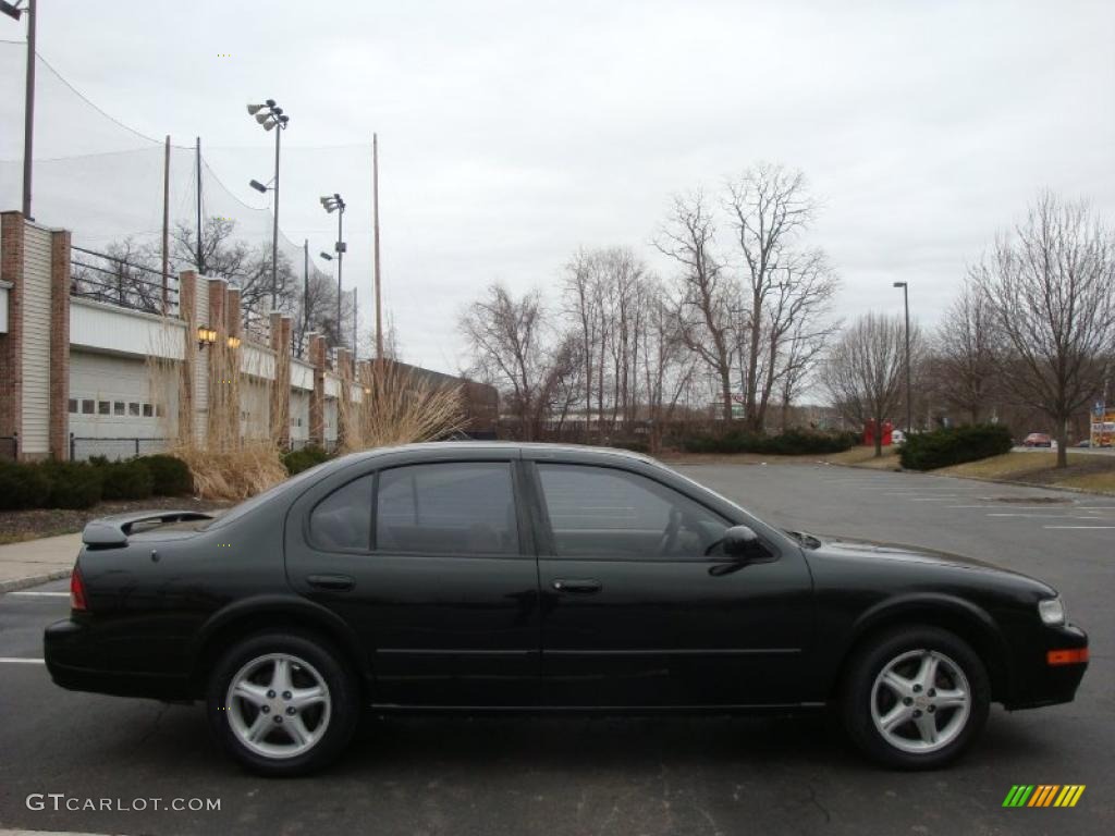 1998 Maxima SE - Super Black / Beige photo #7