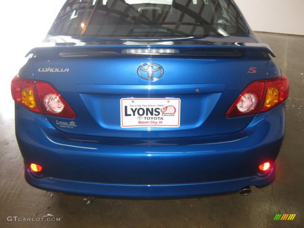 2010 Corolla S - Blue Streak Metallic / Dark Charcoal photo #6