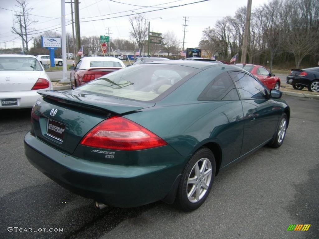 2003 Accord EX V6 Coupe - Noble Green Pearl / Ivory photo #5