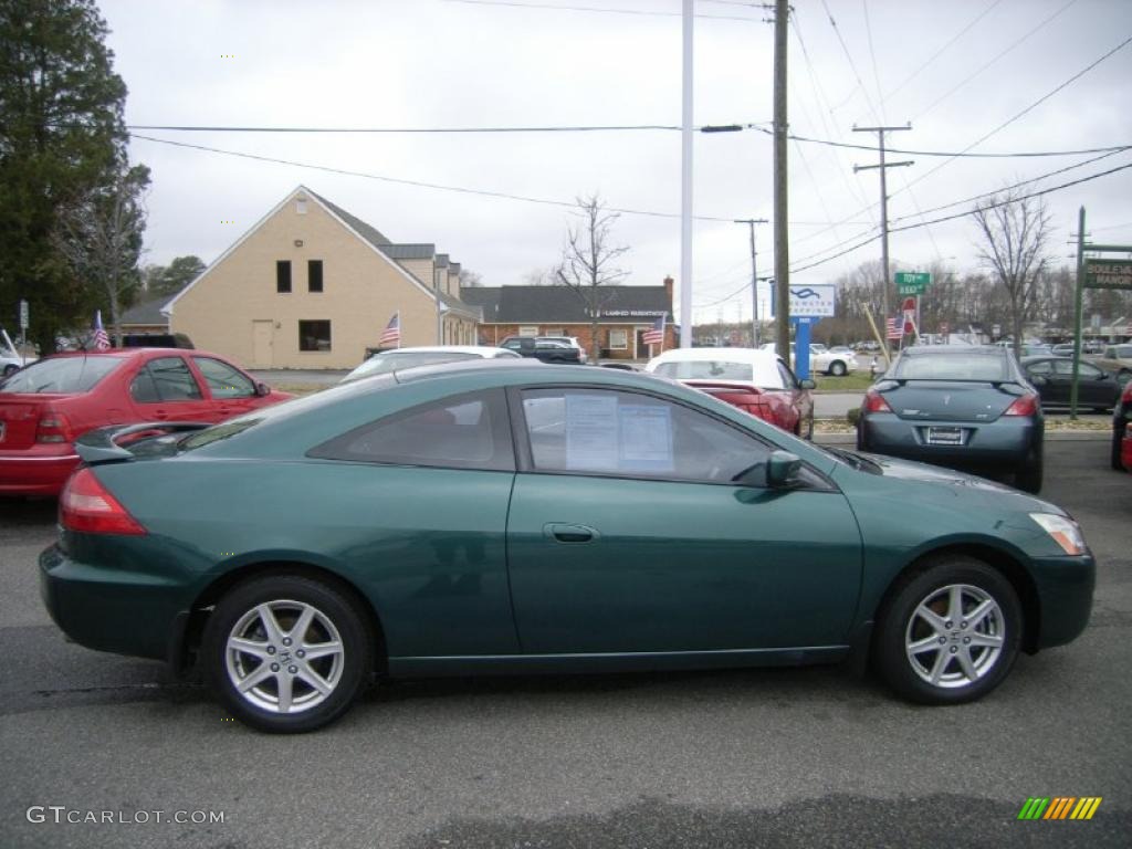 2003 Accord EX V6 Coupe - Noble Green Pearl / Ivory photo #6