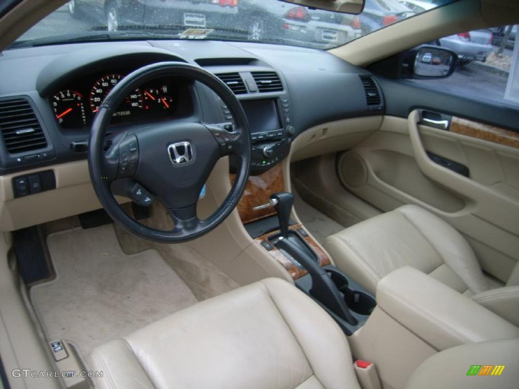 2003 Accord EX V6 Coupe - Noble Green Pearl / Ivory photo #12