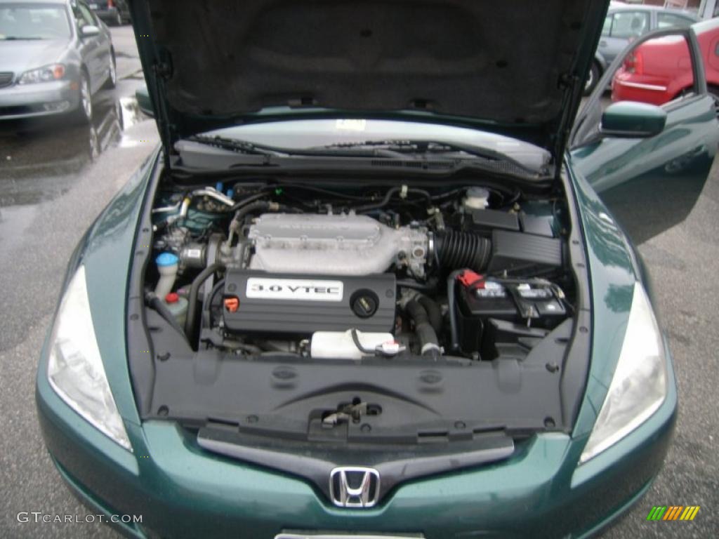 2003 Accord EX V6 Coupe - Noble Green Pearl / Ivory photo #16