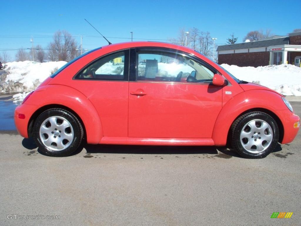 2003 New Beetle GLS Coupe - Uni Red / Cream photo #6