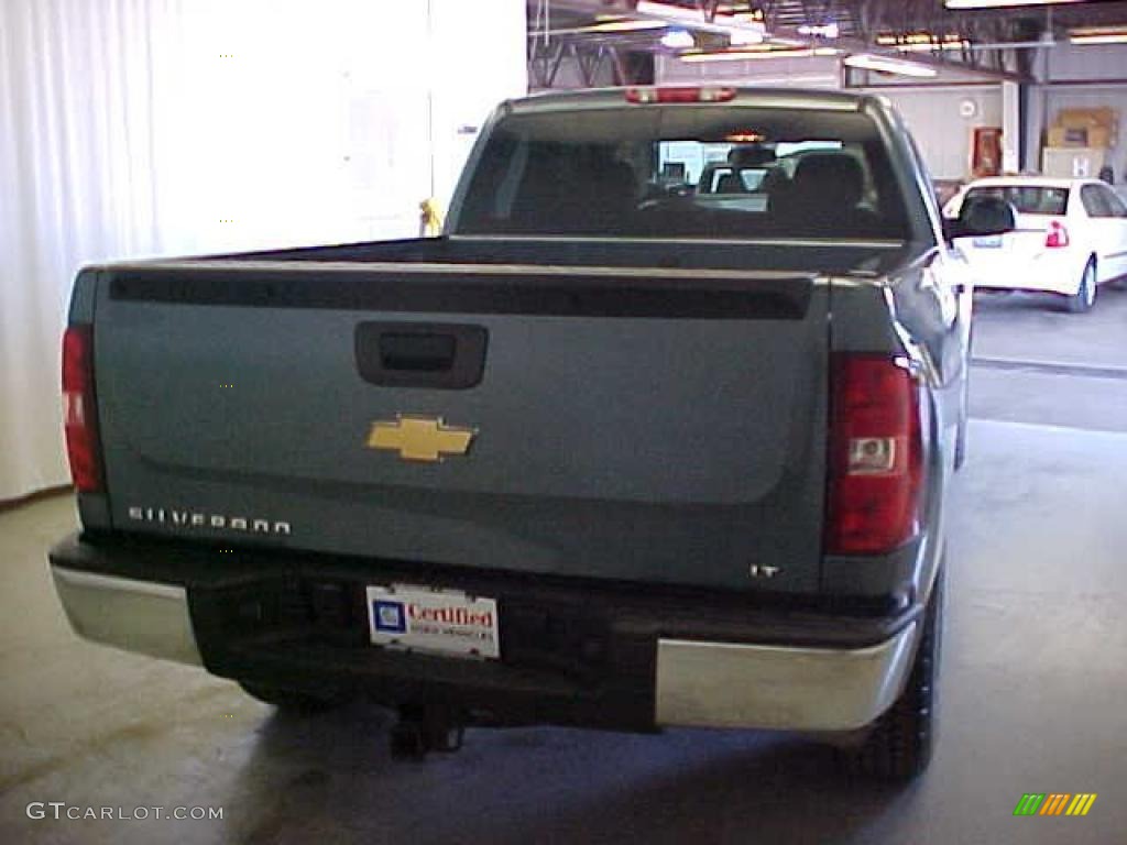 2007 Silverado 1500 LT Extended Cab - Blue Granite Metallic / Ebony Black photo #13