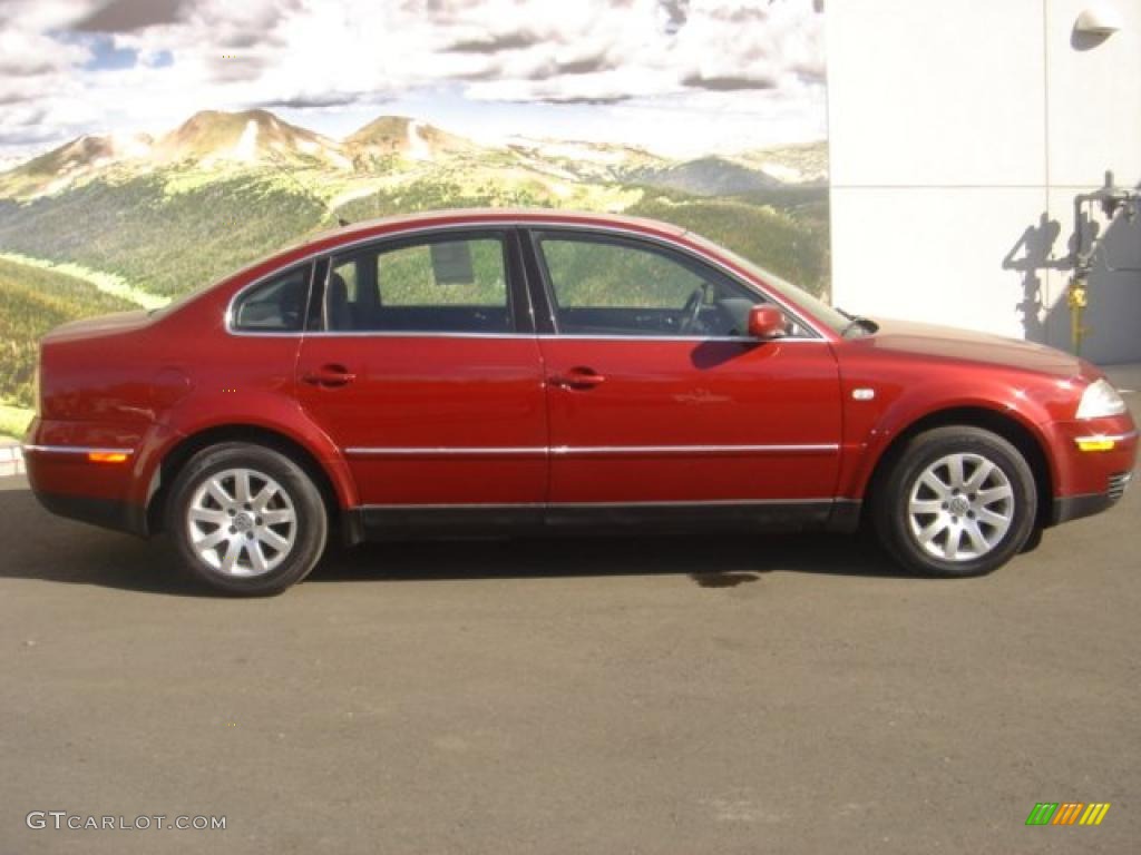 2001 Passat GLS Sedan - Colorado Red Pearl / Black photo #2