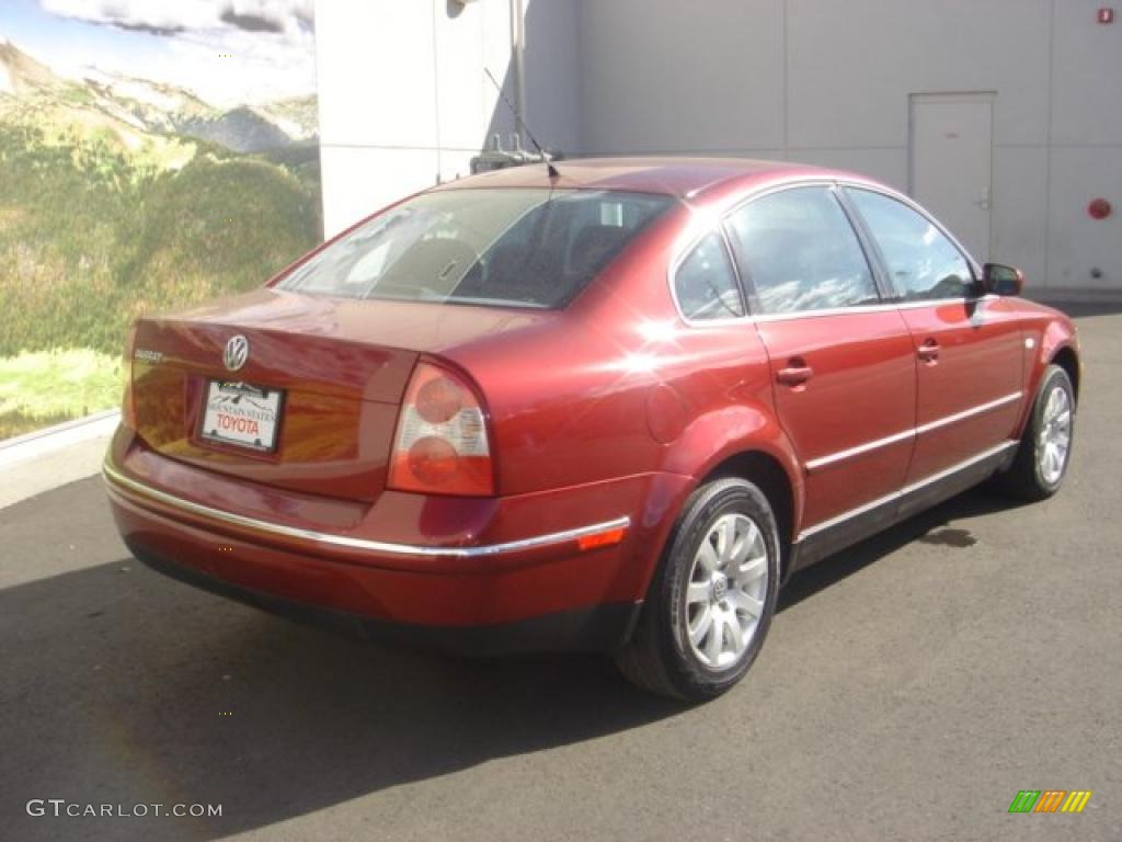 2001 Passat GLS Sedan - Colorado Red Pearl / Black photo #3