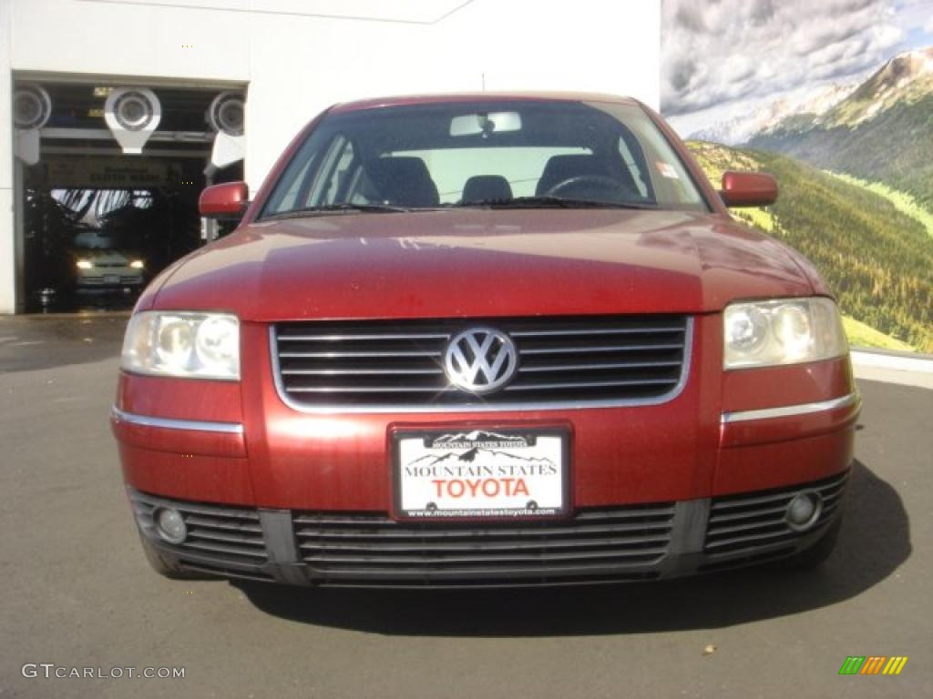 2001 Passat GLS Sedan - Colorado Red Pearl / Black photo #7