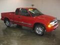 2001 Victory Red Chevrolet S10 Extended Cab 4x4  photo #3