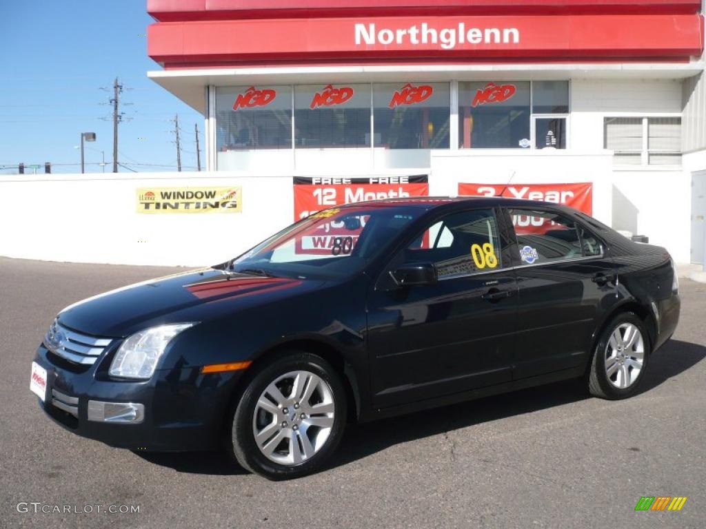 2008 Fusion SEL V6 - Dark Blue Ink Metallic / Charcoal Black photo #1