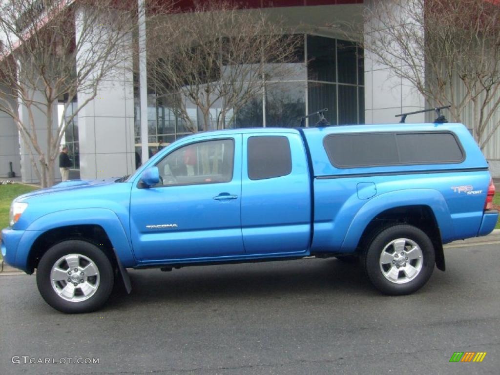 2005 Tacoma V6 TRD Sport Access Cab 4x4 - Speedway Blue / Graphite Gray photo #1