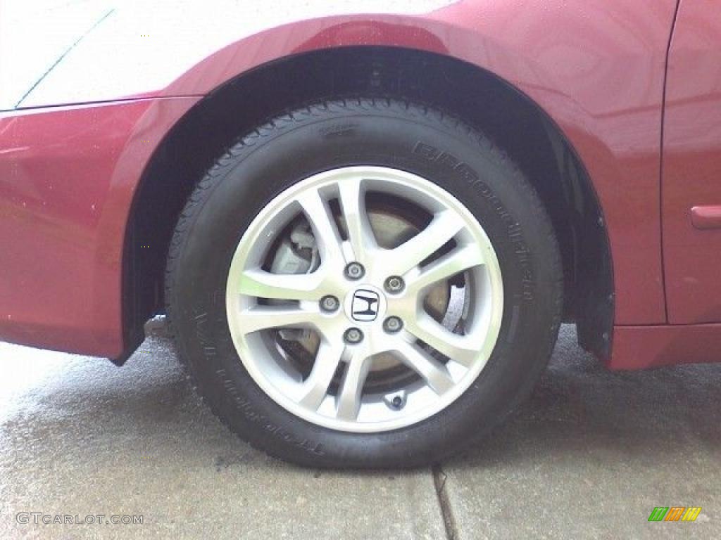 2007 Accord EX-L Sedan - Moroccan Red Pearl / Gray photo #3