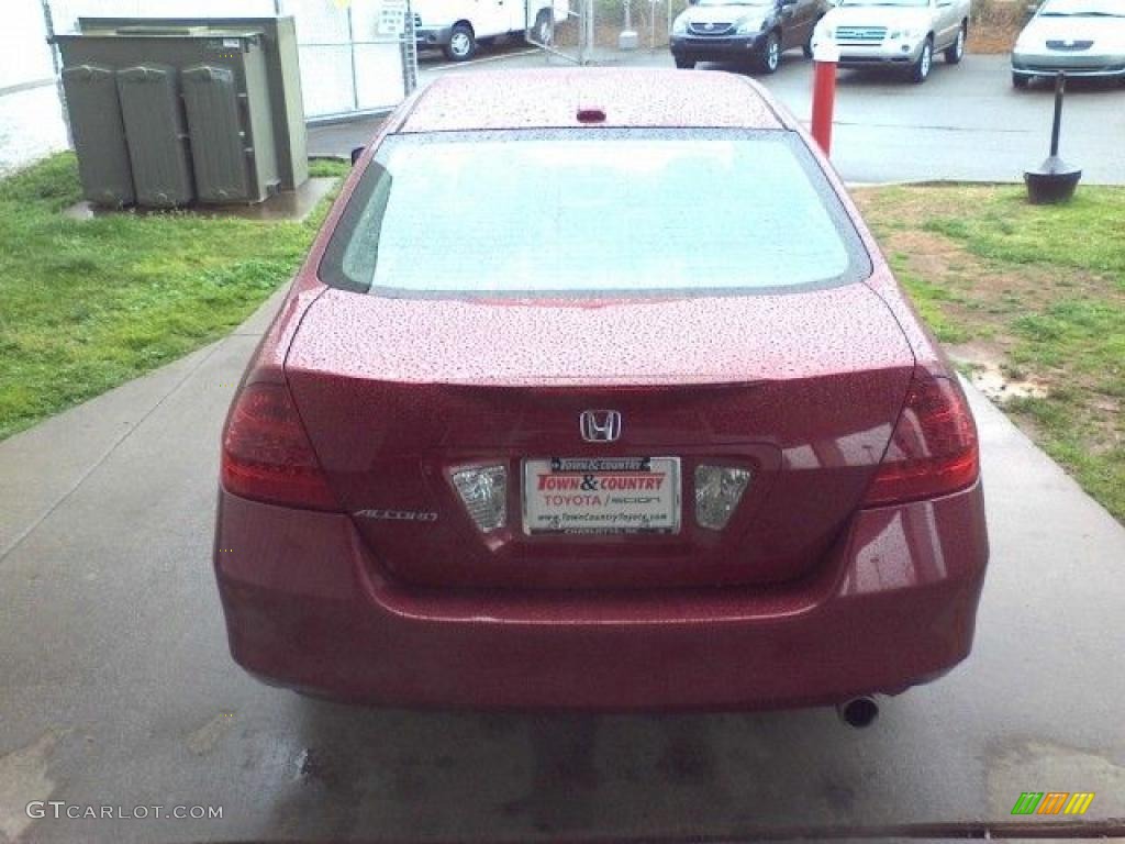 2007 Accord EX-L Sedan - Moroccan Red Pearl / Gray photo #4