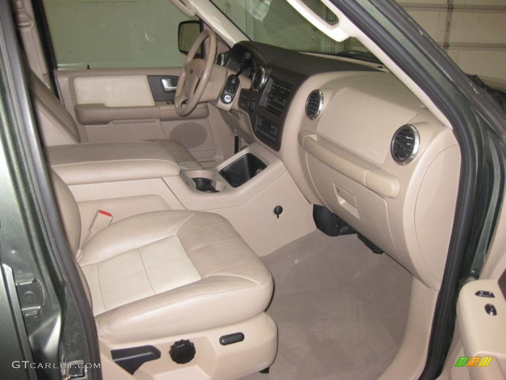 2003 Expedition Eddie Bauer 4x4 - Aspen Green Metallic / Medium Parchment photo #15