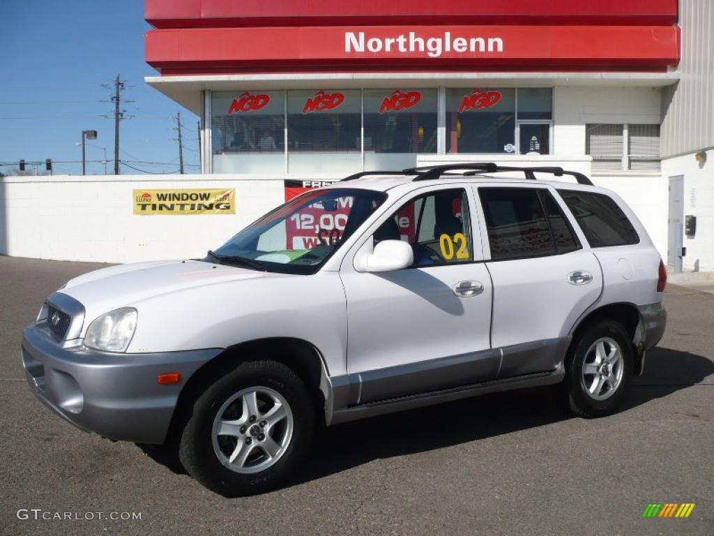 2002 Santa Fe LX AWD - Nordic White / Gray photo #1