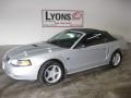 Silver Metallic 2000 Ford Mustang GT Convertible