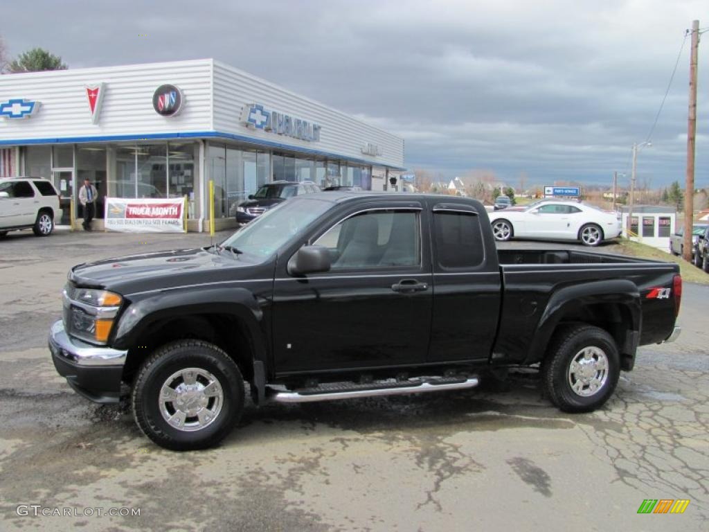 2006 Colorado Z71 Extended Cab 4x4 - Black / Very Dark Pewter photo #1