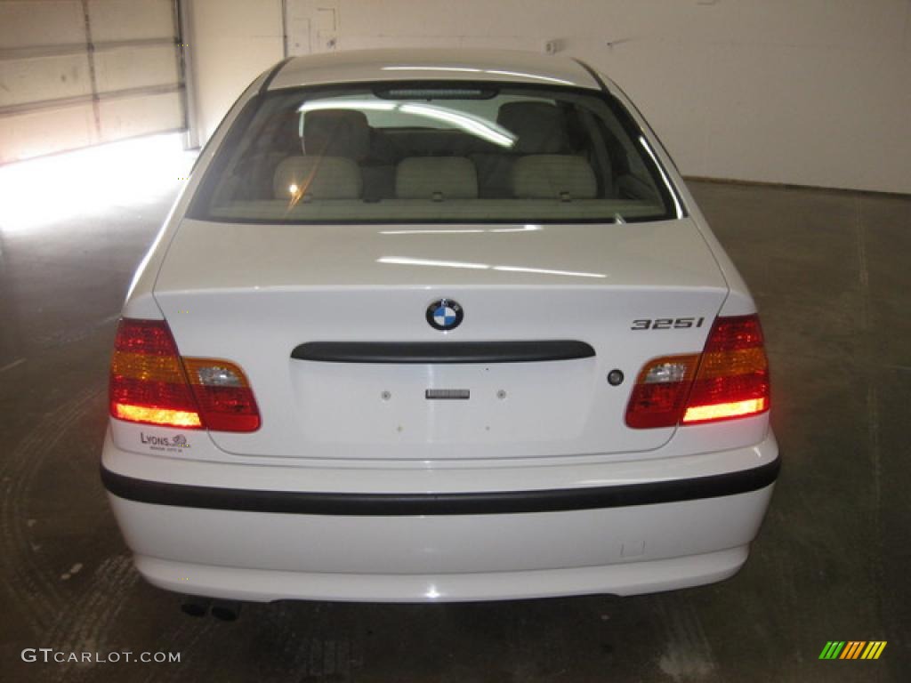2003 3 Series 325i Sedan - Alpine White / Beige photo #5