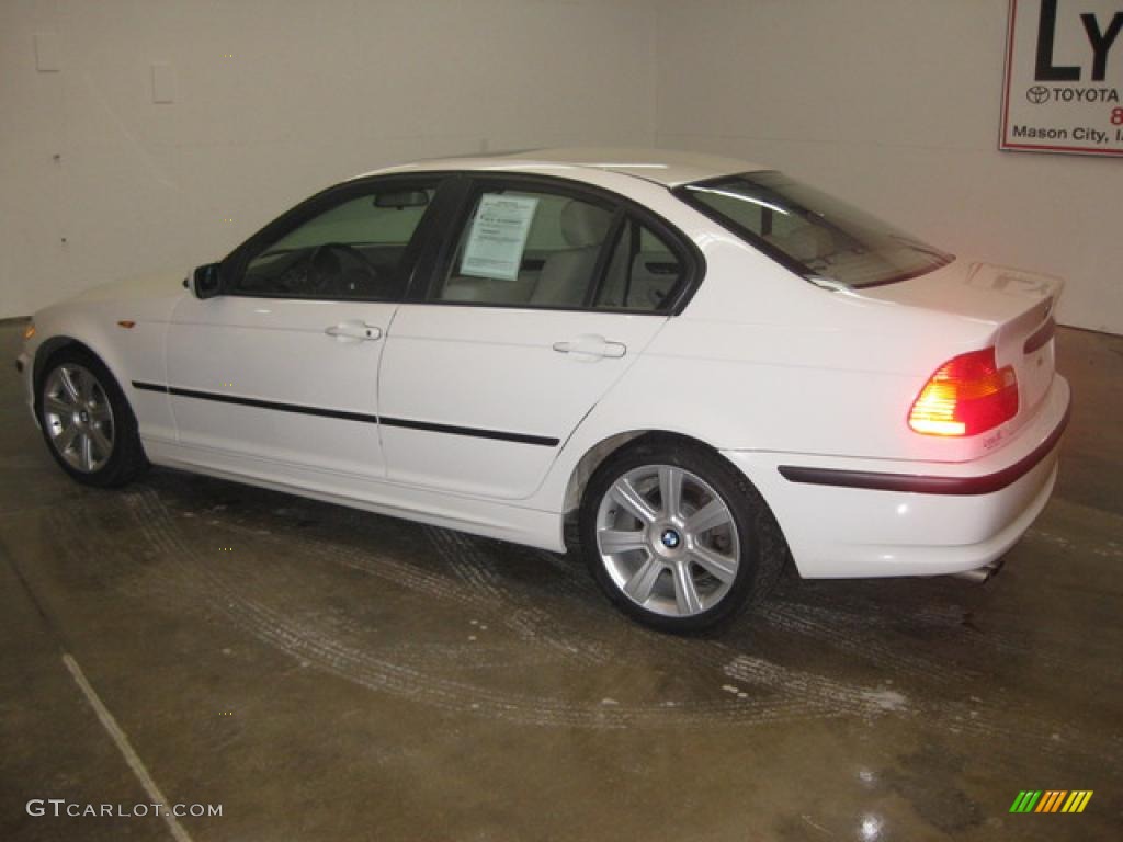 2003 3 Series 325i Sedan - Alpine White / Beige photo #6