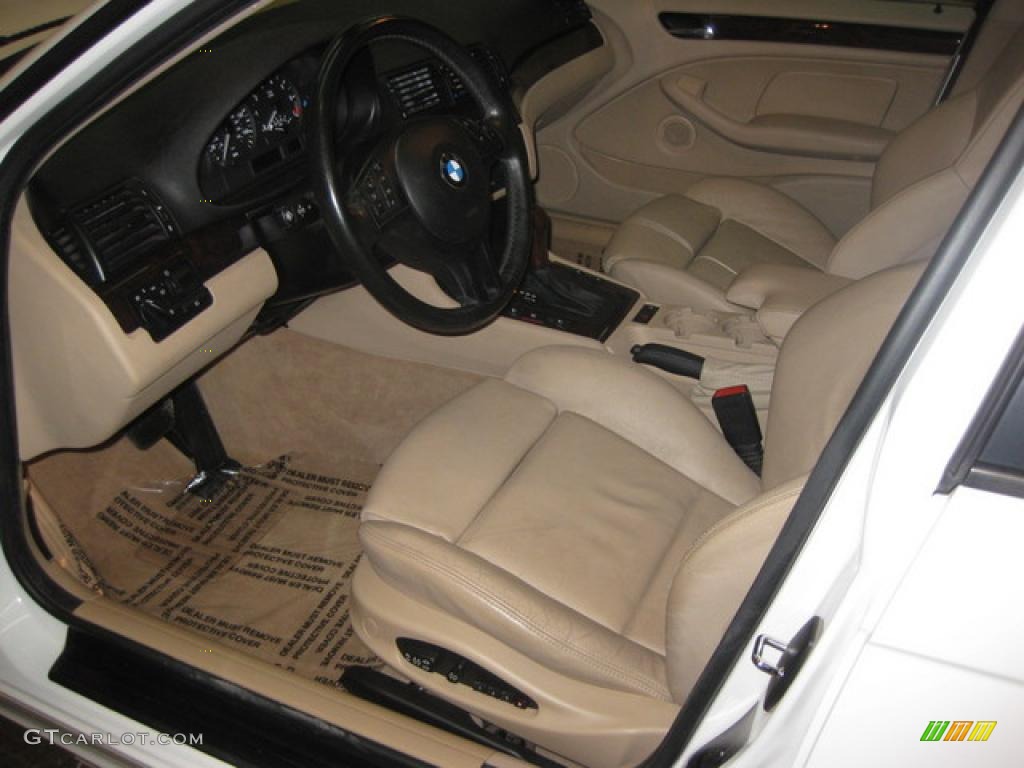 2003 3 Series 325i Sedan - Alpine White / Beige photo #7