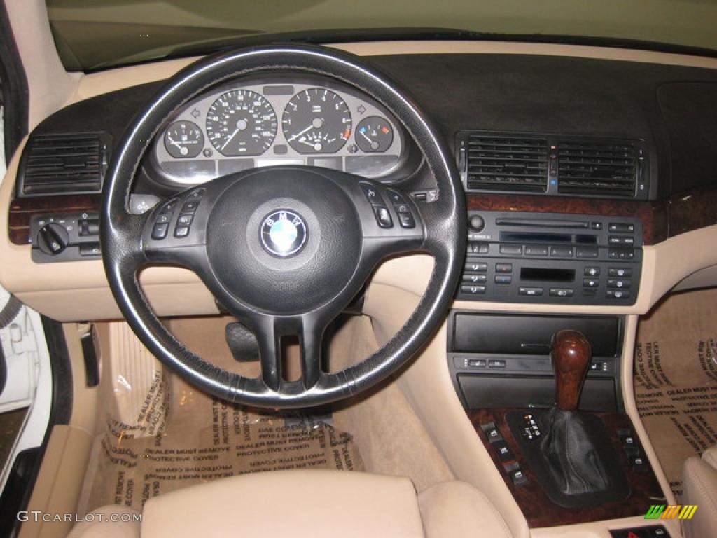 2003 3 Series 325i Sedan - Alpine White / Beige photo #9