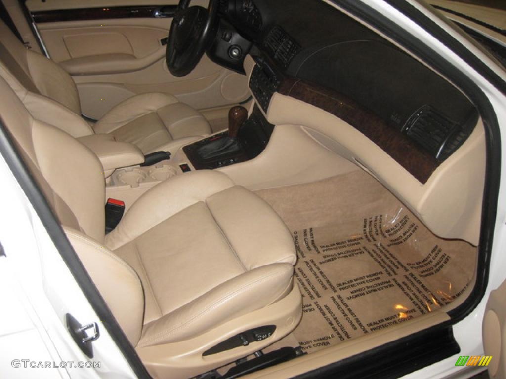 2003 3 Series 325i Sedan - Alpine White / Beige photo #15