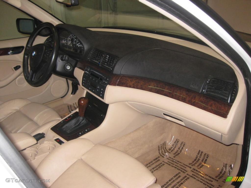 2003 3 Series 325i Sedan - Alpine White / Beige photo #16
