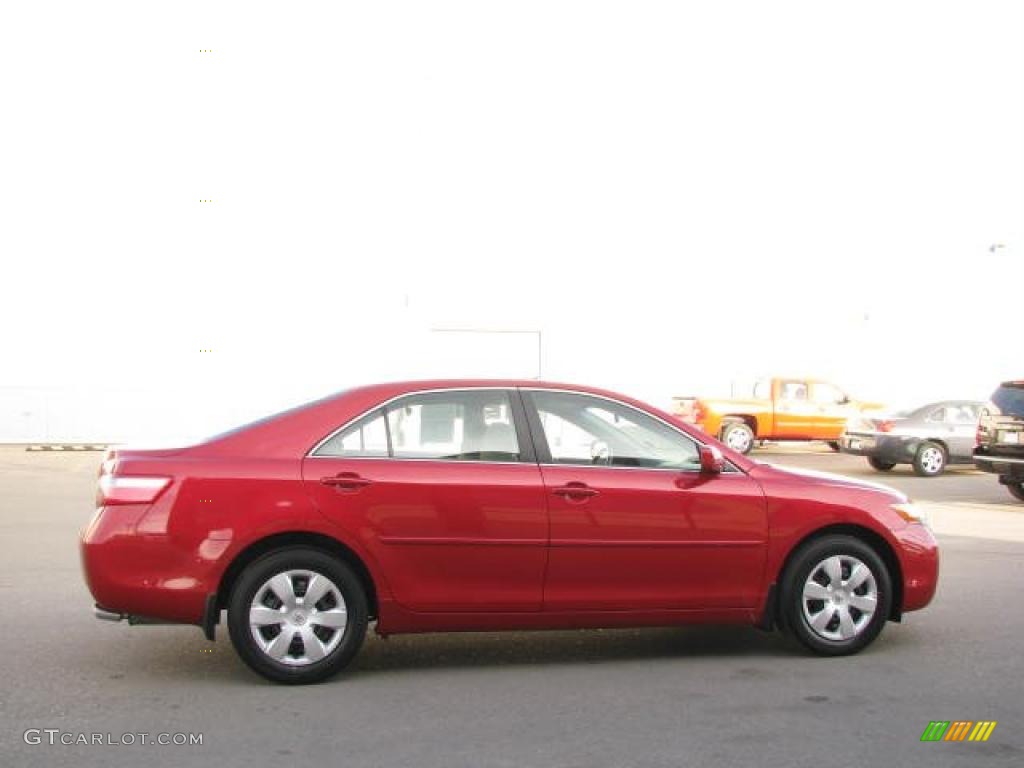 2008 Camry LE - Barcelona Red Metallic / Bisque photo #9