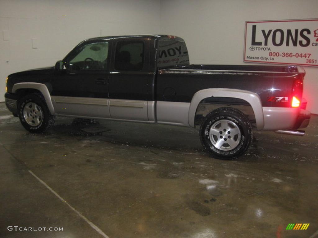 2005 Silverado 1500 Z71 Extended Cab 4x4 - Dark Gray Metallic / Medium Gray photo #6