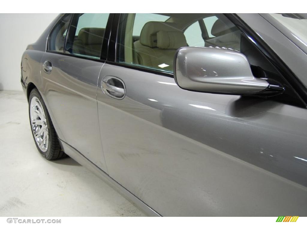 2007 7 Series 750i Sedan - Titanium Grey Metallic / Cream Beige photo #4