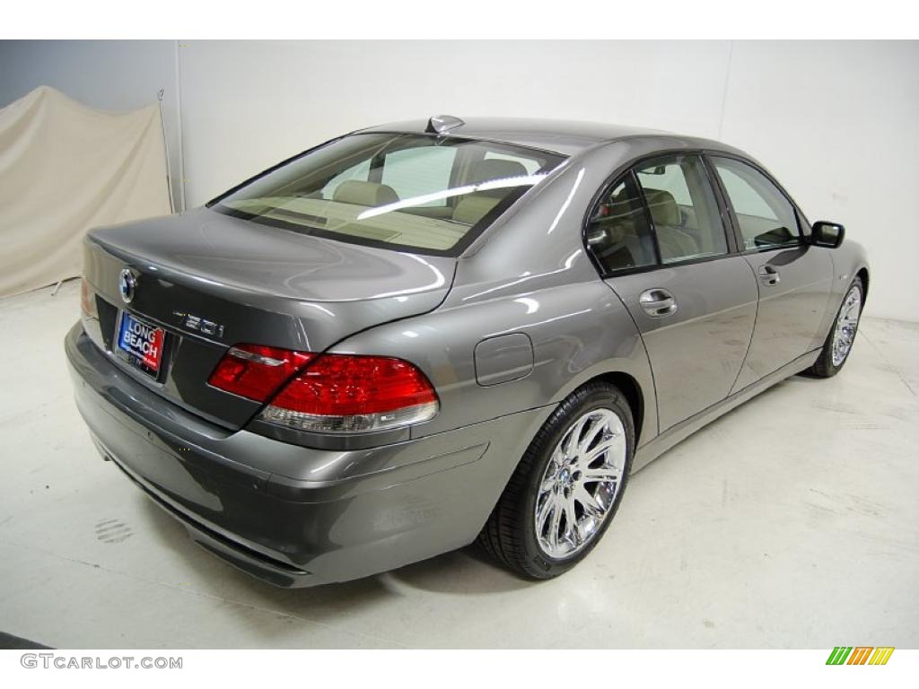 2007 7 Series 750i Sedan - Titanium Grey Metallic / Cream Beige photo #6