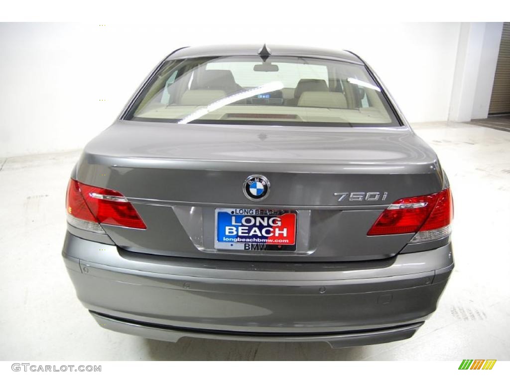 2007 7 Series 750i Sedan - Titanium Grey Metallic / Cream Beige photo #7