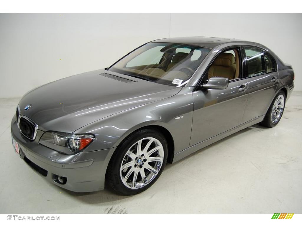 2007 7 Series 750i Sedan - Titanium Grey Metallic / Cream Beige photo #10
