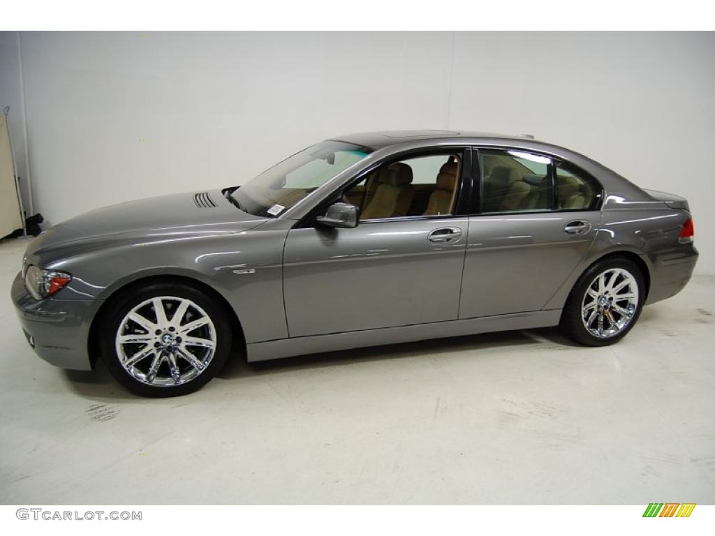 2007 7 Series 750i Sedan - Titanium Grey Metallic / Cream Beige photo #11