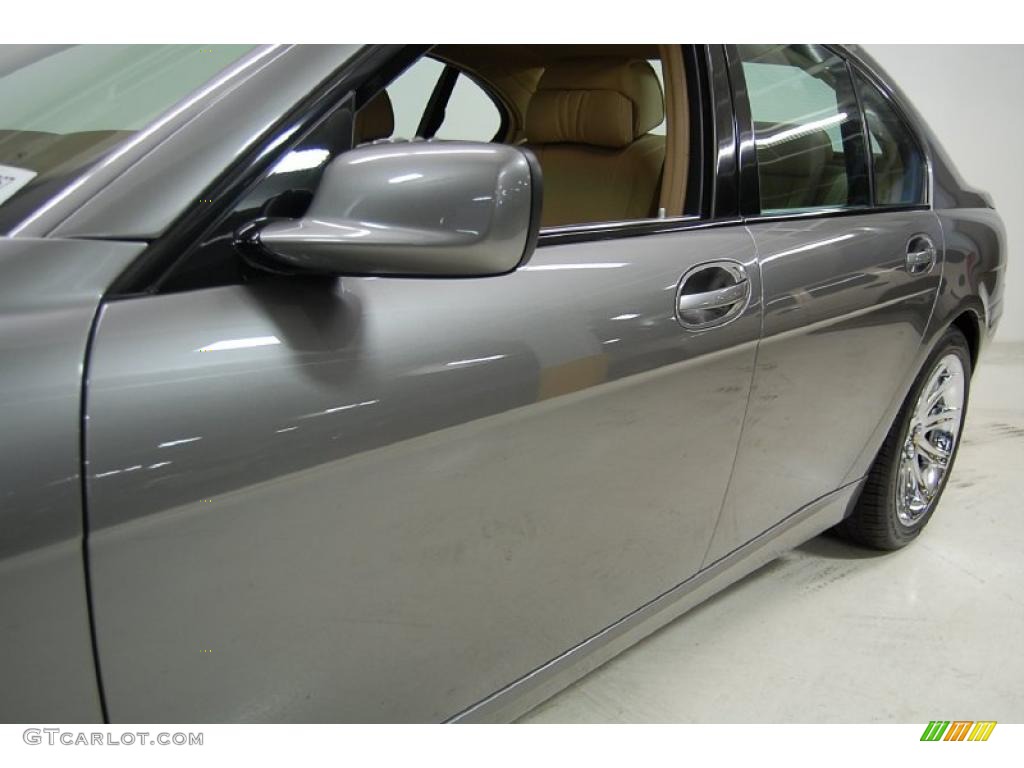 2007 7 Series 750i Sedan - Titanium Grey Metallic / Cream Beige photo #13