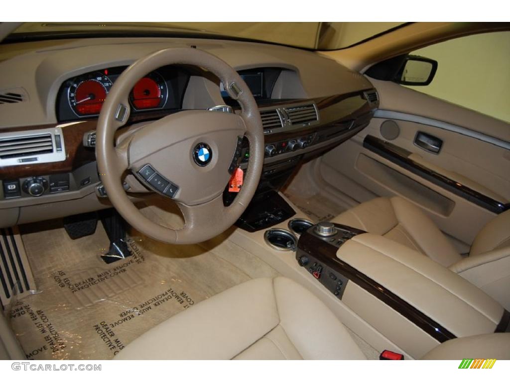 2007 7 Series 750i Sedan - Titanium Grey Metallic / Cream Beige photo #16