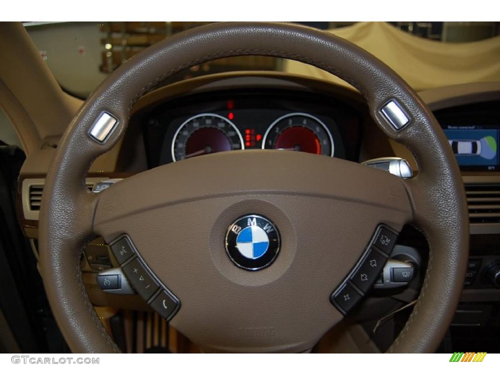 2007 7 Series 750i Sedan - Titanium Grey Metallic / Cream Beige photo #28