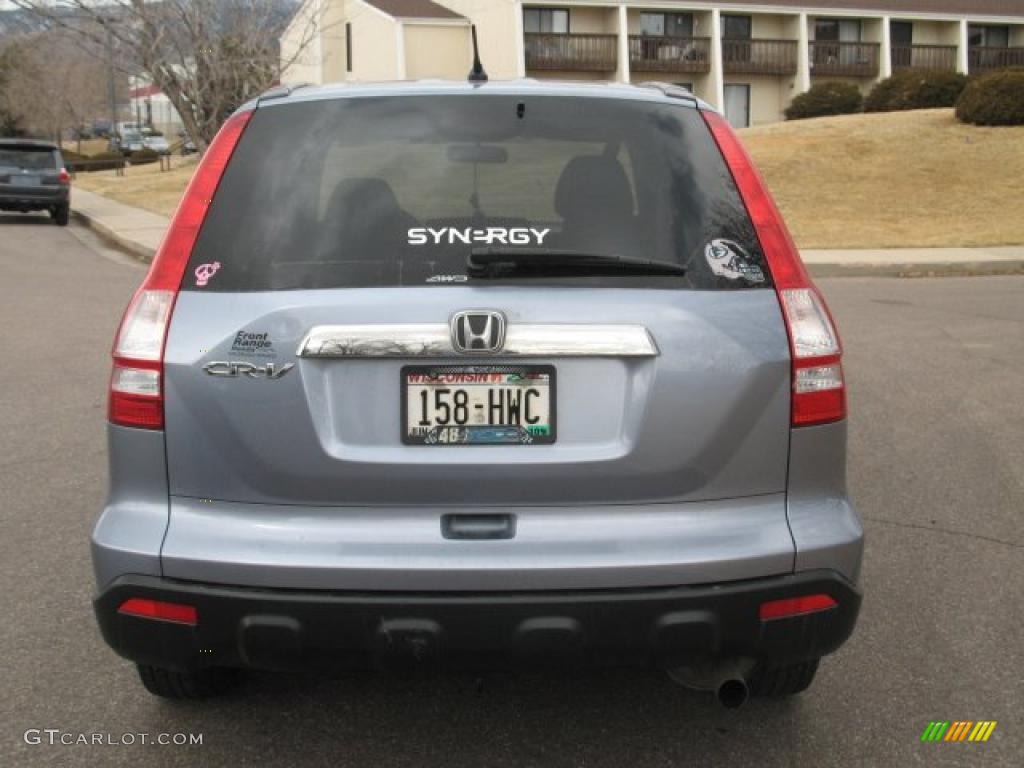 2007 CR-V EX 4WD - Glacier Blue Metallic / Gray photo #4