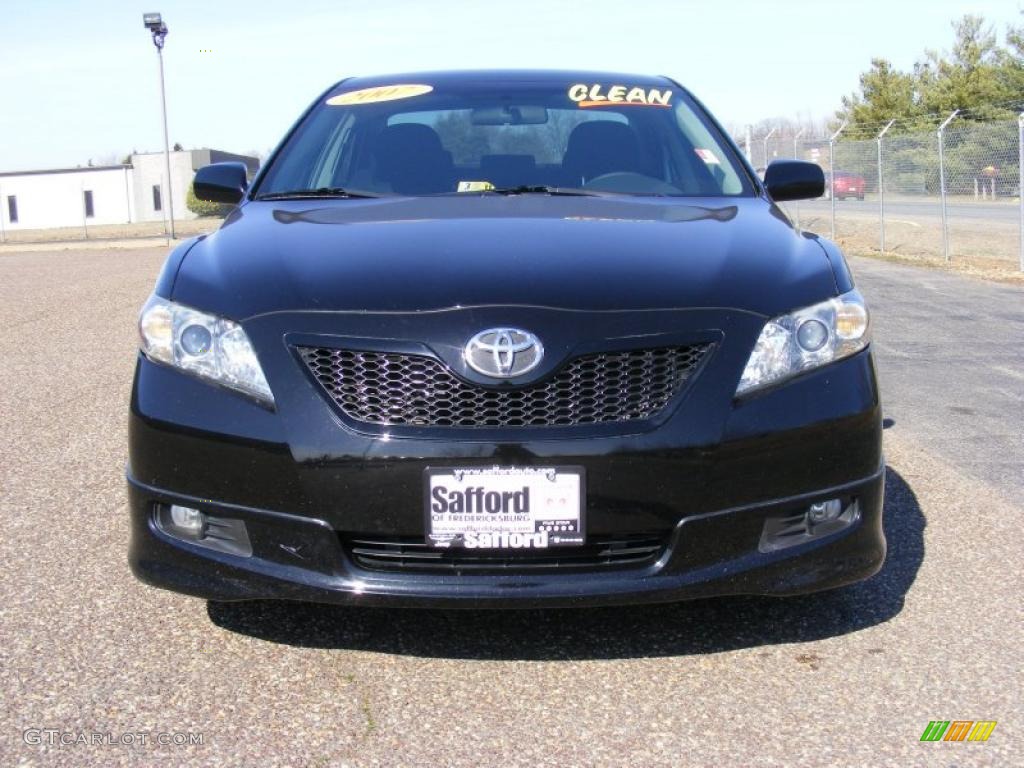 2007 Camry SE - Black / Dark Charcoal photo #2