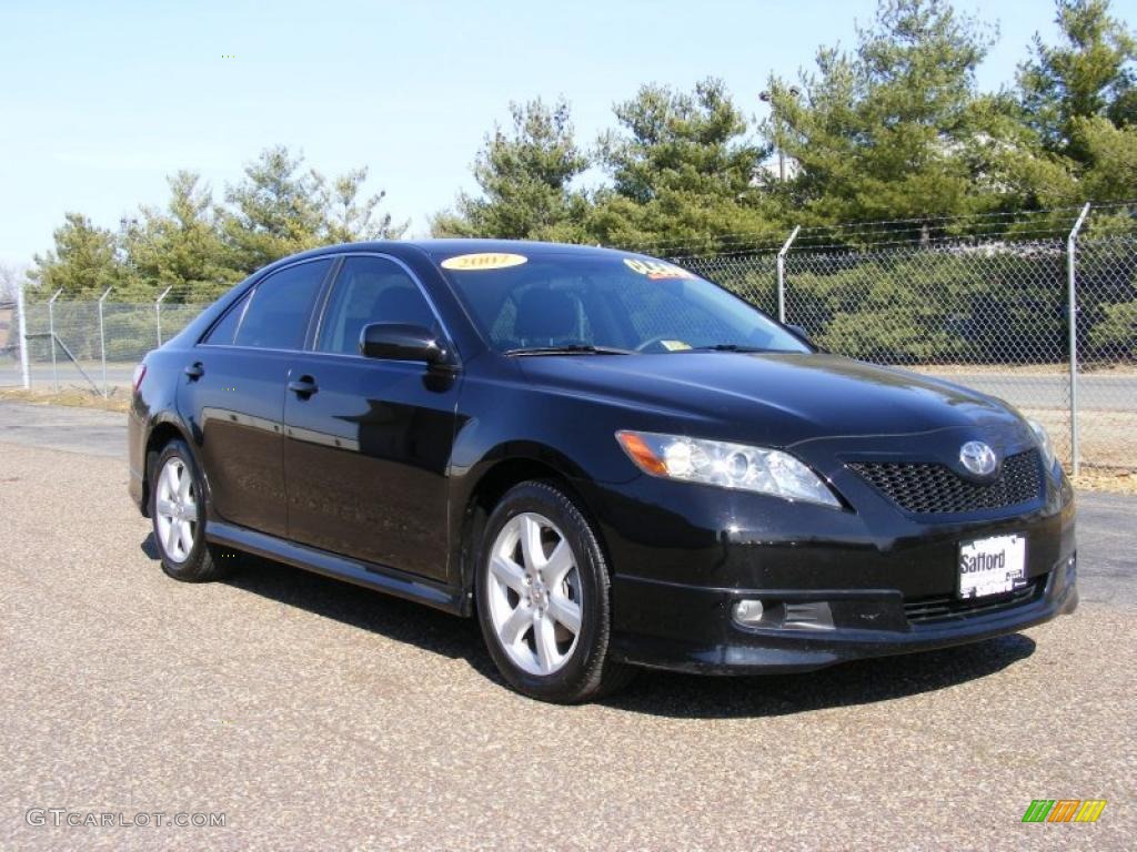 2007 Camry SE - Black / Dark Charcoal photo #3
