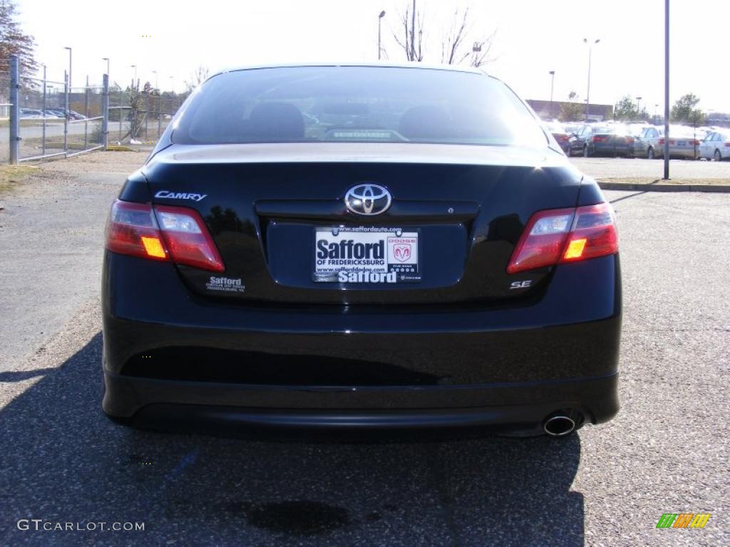 2007 Camry SE - Black / Dark Charcoal photo #6