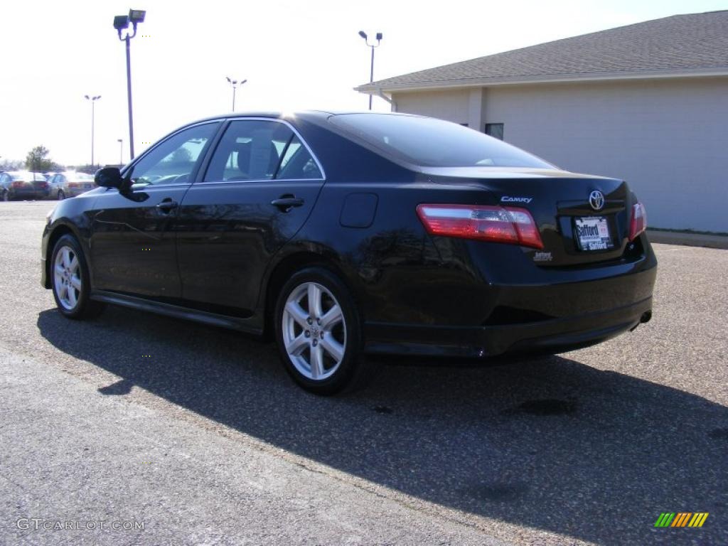 2007 Camry SE - Black / Dark Charcoal photo #7