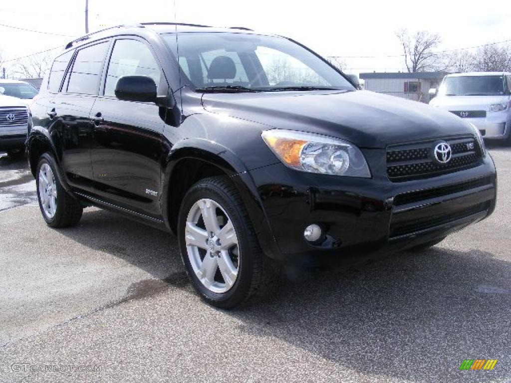 2007 RAV4 Sport 4WD - Black / Dark Charcoal photo #1