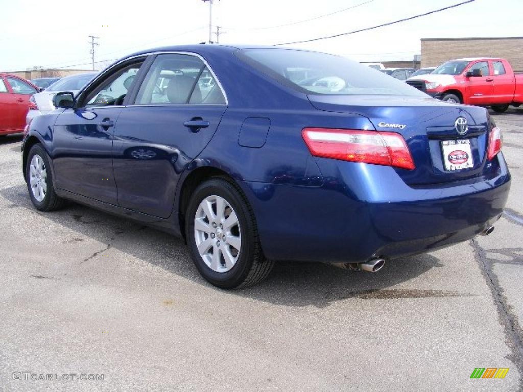 2007 Camry XLE V6 - Blue Ribbon Metallic / Ash photo #5